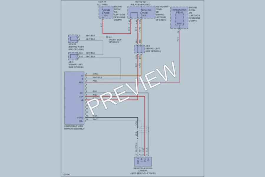 2010 Toyota Prius Power Mirrors wiring diagram preview
