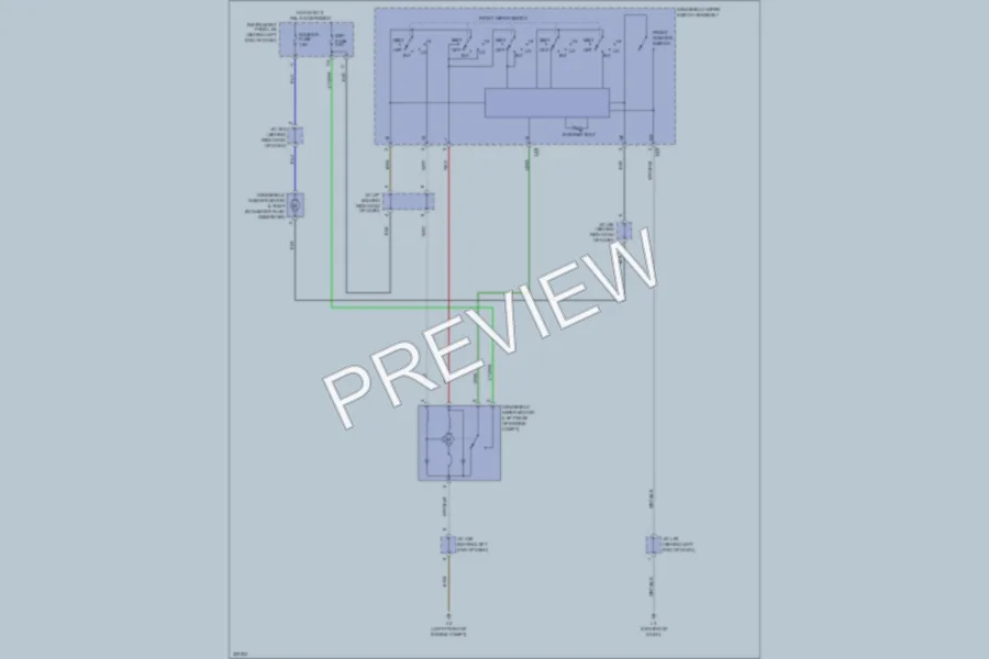 2010 Toyota Prius Wiper Washer wiring diagram preview