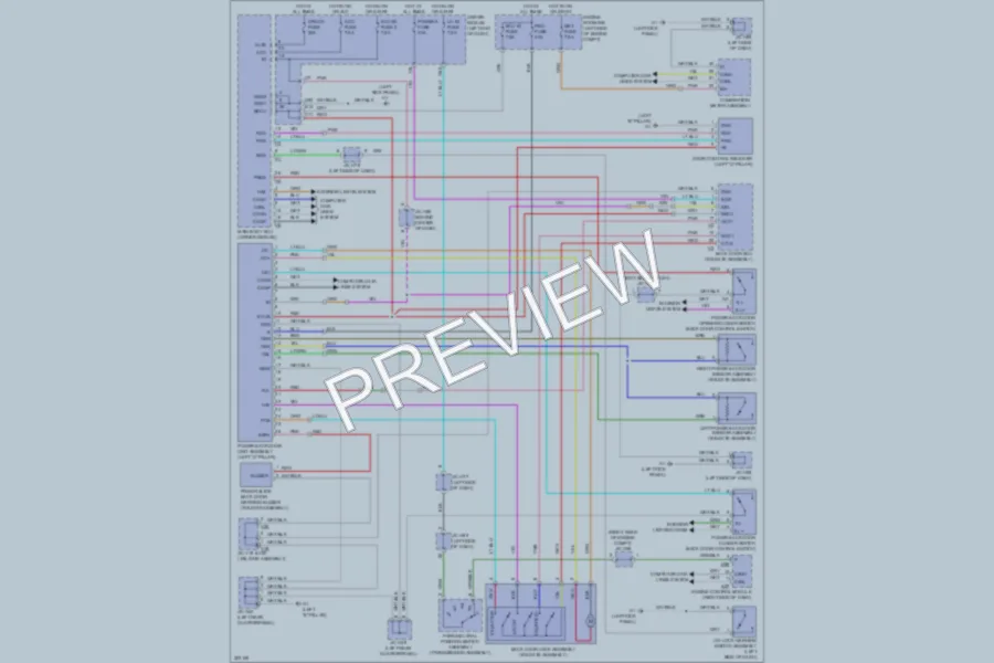 2010 Toyota Sequoia Trunk Tailgate Fuel Door wiring diagram preview