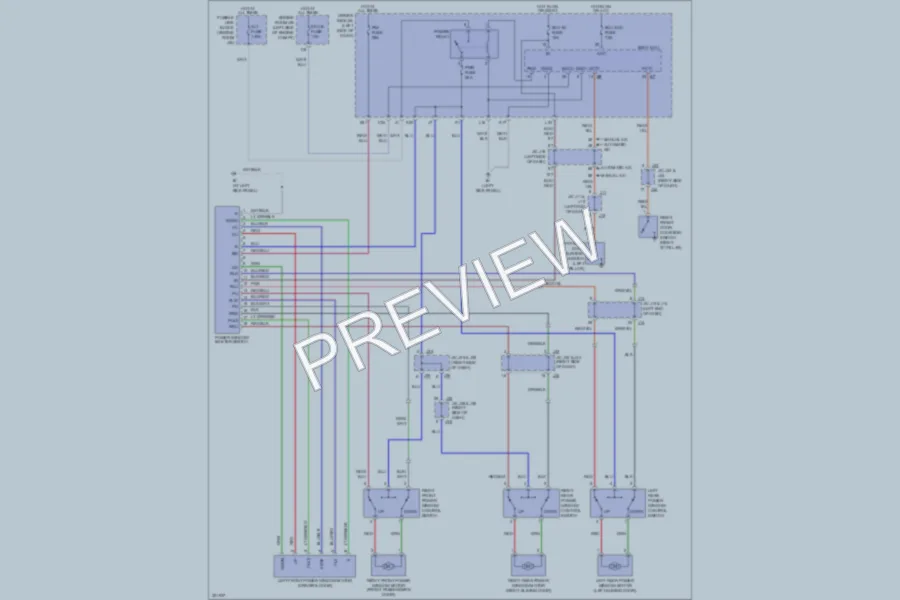 2010 Toyota Sienna Power Windows wiring diagram preview