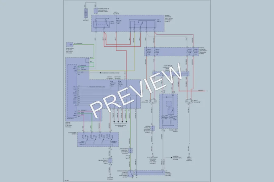 2010 Toyota Tacoma Headlights wiring diagram preview