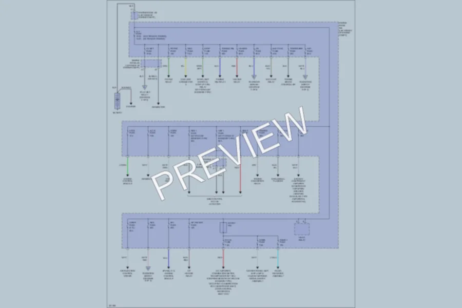 2010 Toyota Tacoma Power Distribution wiring diagram preview