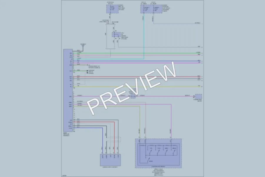 2010 Toyota Tacoma Radio wiring diagram preview