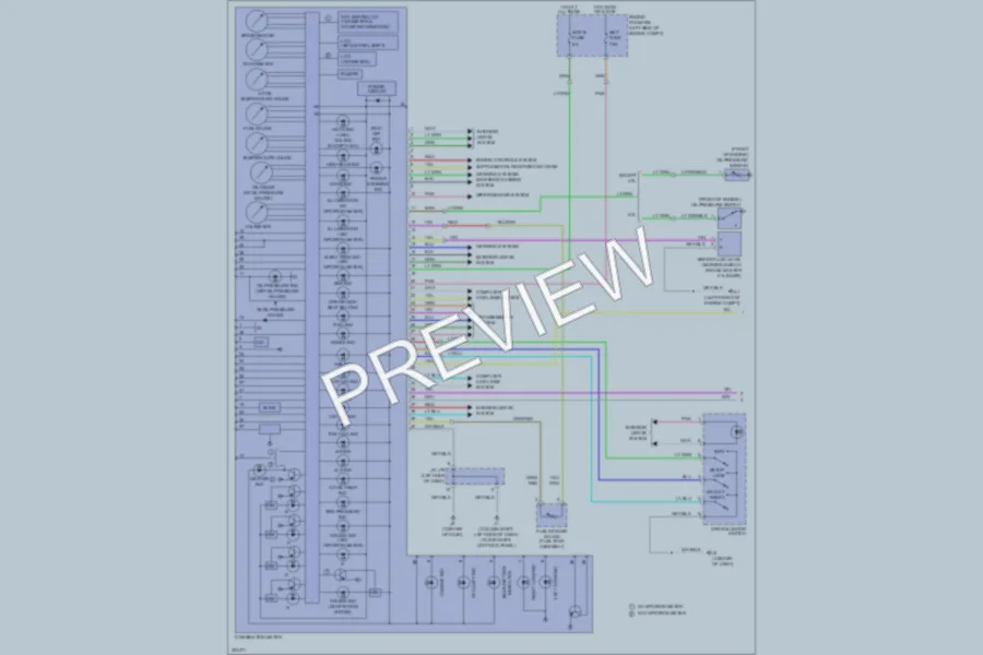 2010 Toyota Tundra Instrument Cluster wiring diagram preview