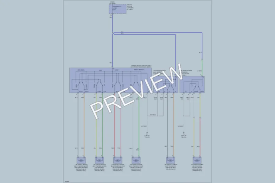 2010 Toyota Tundra Power Seats wiring diagram preview