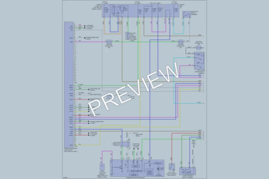2010 Toyota Venza Power Door Locks wiring diagram preview