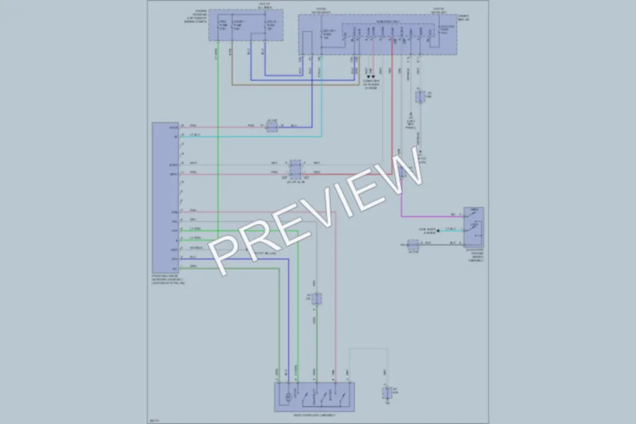 2010 Toyota Venza Trunk Tailgate Fuel Door wiring diagram preview