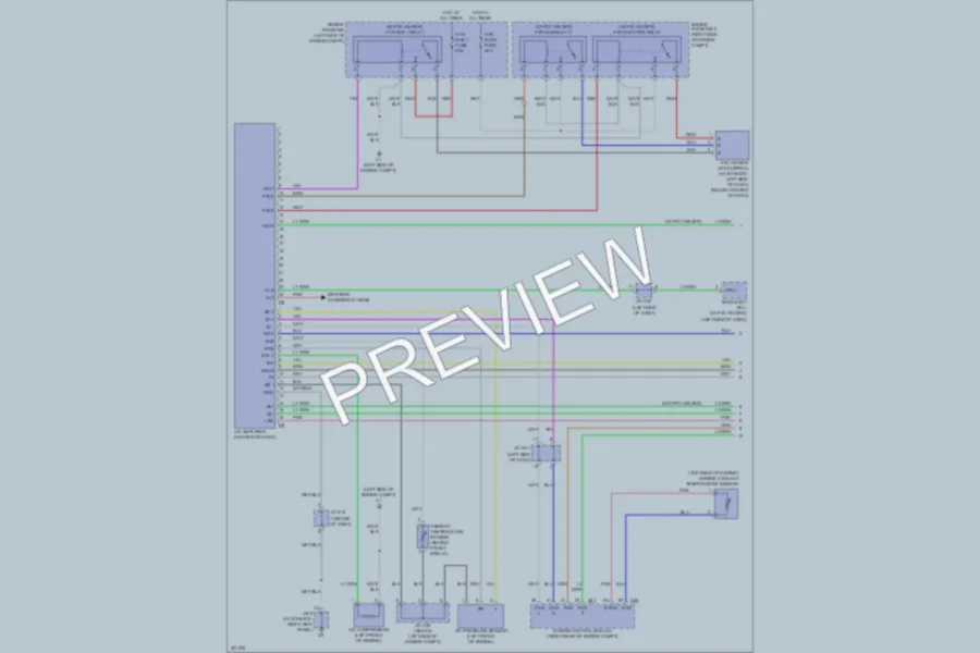 2010 Toyota Yaris Air Conditioning wiring diagram preview