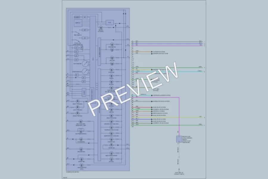 2010 Toyota Yaris Instrument Cluster wiring diagram preview