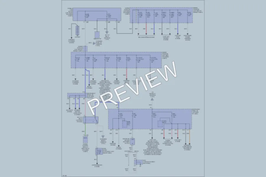 2010 Toyota Yaris Power Distribution wiring diagram preview