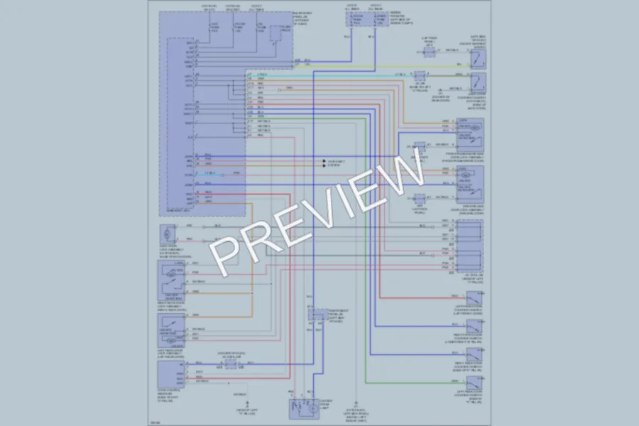 2010 Toyota Yaris Power Door Locks wiring diagram preview