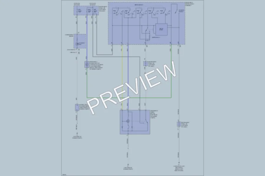 2010 Toyota Yaris Wiper Washer wiring diagram preview
