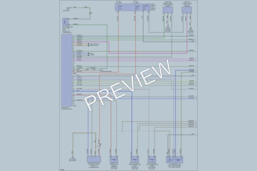 2010 Volkswagen CityGolf Air Conditioning wiring diagram preview