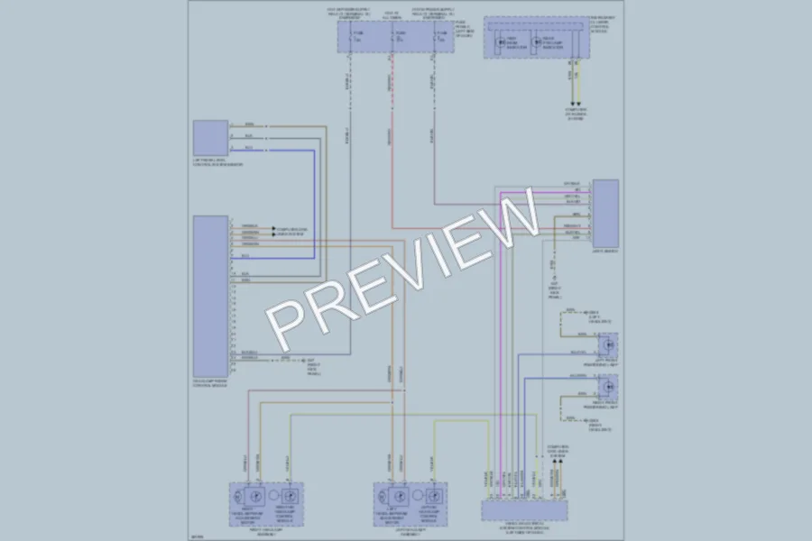 2010 Volkswagen CityGolf Headlights wiring diagram preview