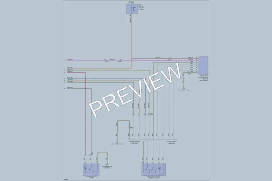 2010 Volkswagen CityGolf Power Door Locks wiring diagram preview