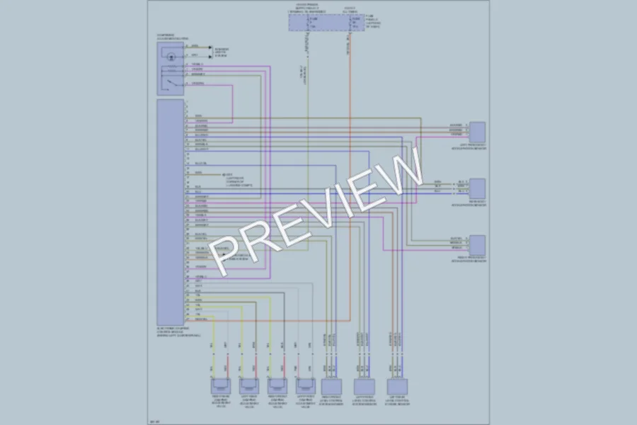 2010 Volkswagen Eos Electronic Suspension wiring diagram preview