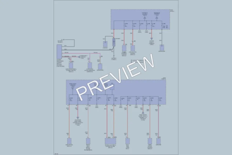 2010 Volkswagen Golf Power Distribution wiring diagram preview