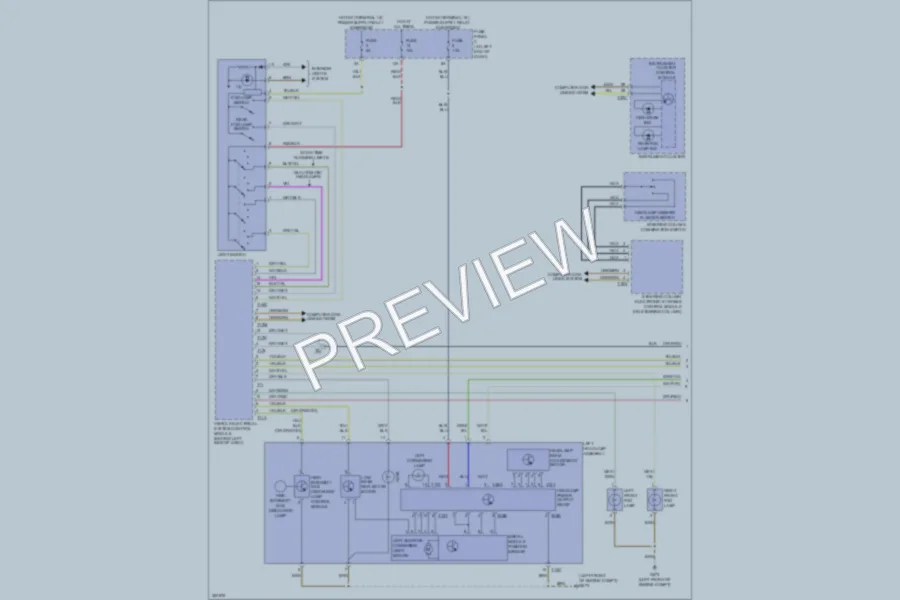 2010 Volkswagen Passat Headlights wiring diagram preview