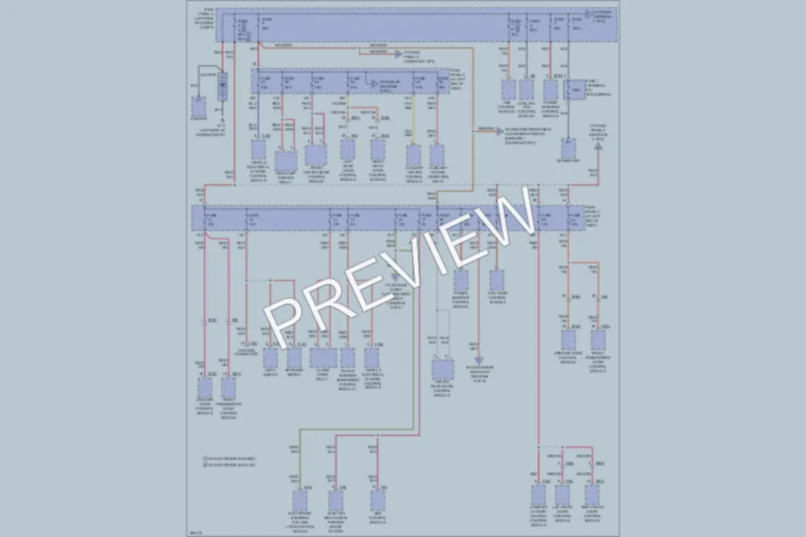 2010 Volkswagen Passat Power Distribution wiring diagram preview