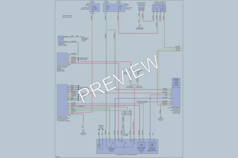2010 Volkswagen Passat Power Door Locks wiring diagram preview