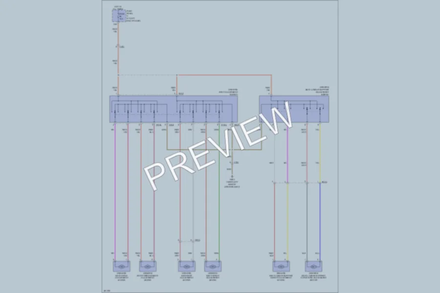 2010 Volkswagen Passat Power Seats wiring diagram preview