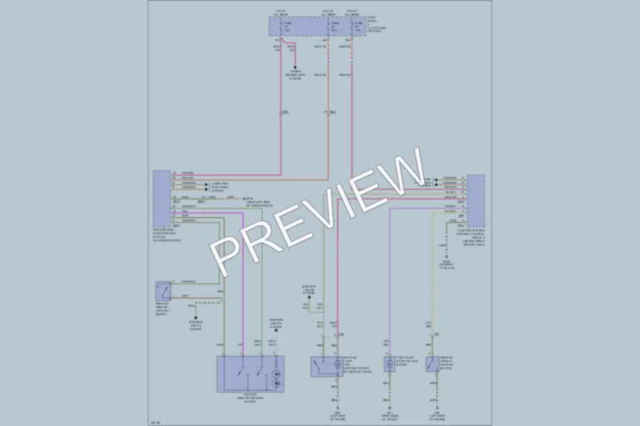 2010 Volkswagen Passat Trunk Tailgate Fuel Door wiring diagram preview