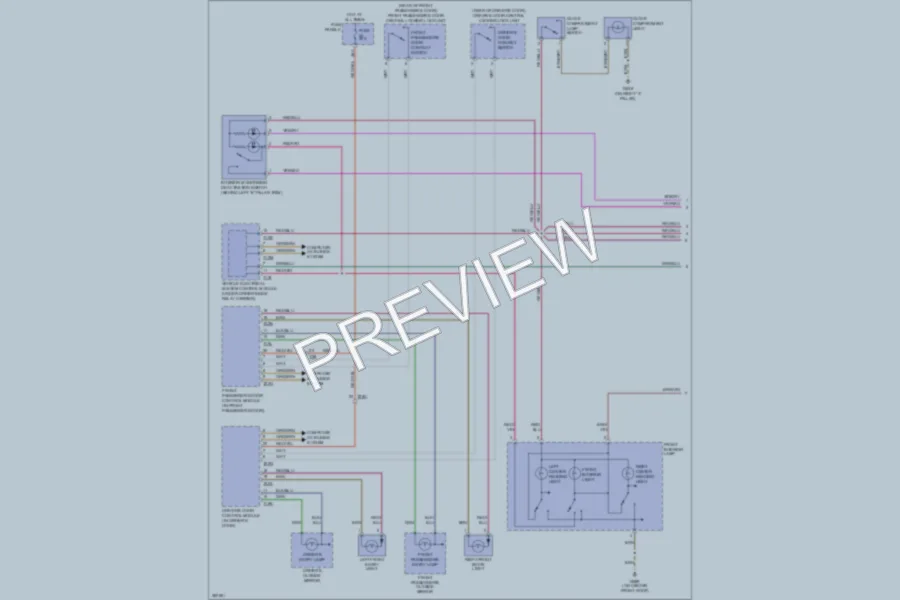 2010 Volkswagen PassatCC Interior Lights wiring diagram preview