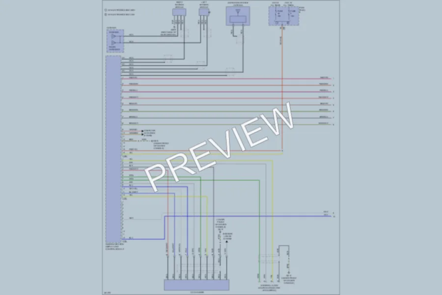 2010 Volkswagen PassatCC Navigation wiring diagram preview