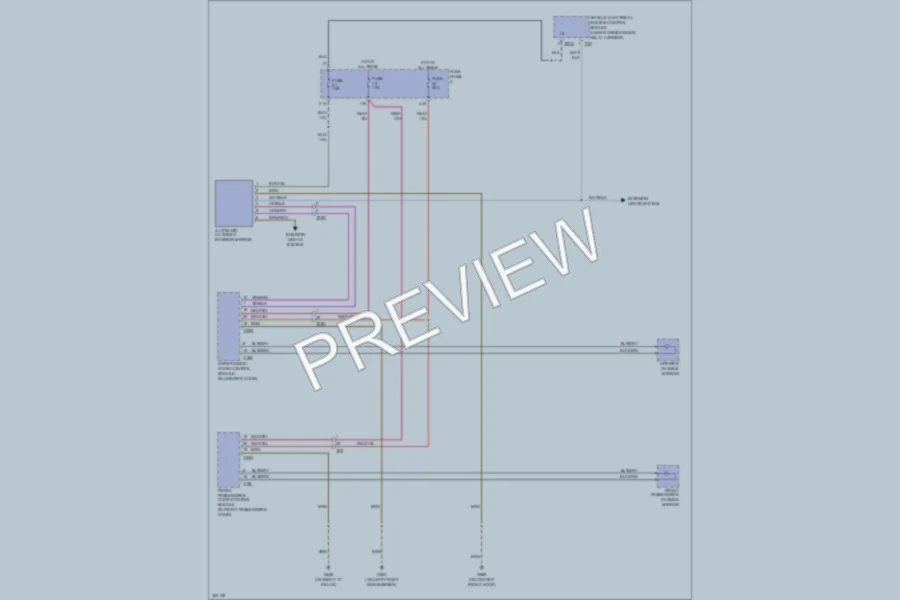 2010 Volkswagen PassatCC Power Mirrors wiring diagram preview