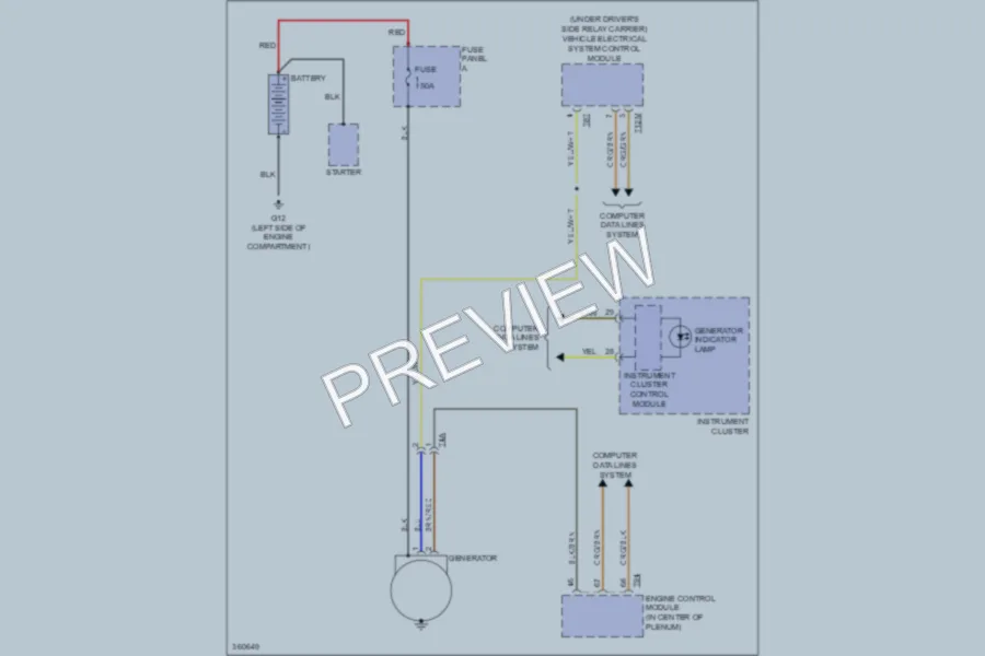 2010 Volkswagen PassatCC Starting Charging wiring diagram preview