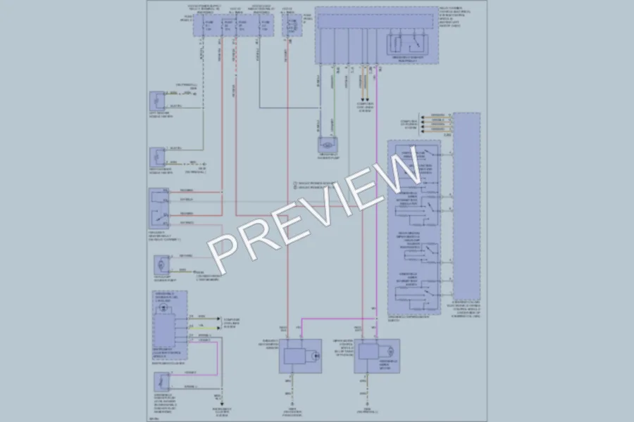 2010 Volkswagen PassatCC Wiper Washer wiring diagram preview