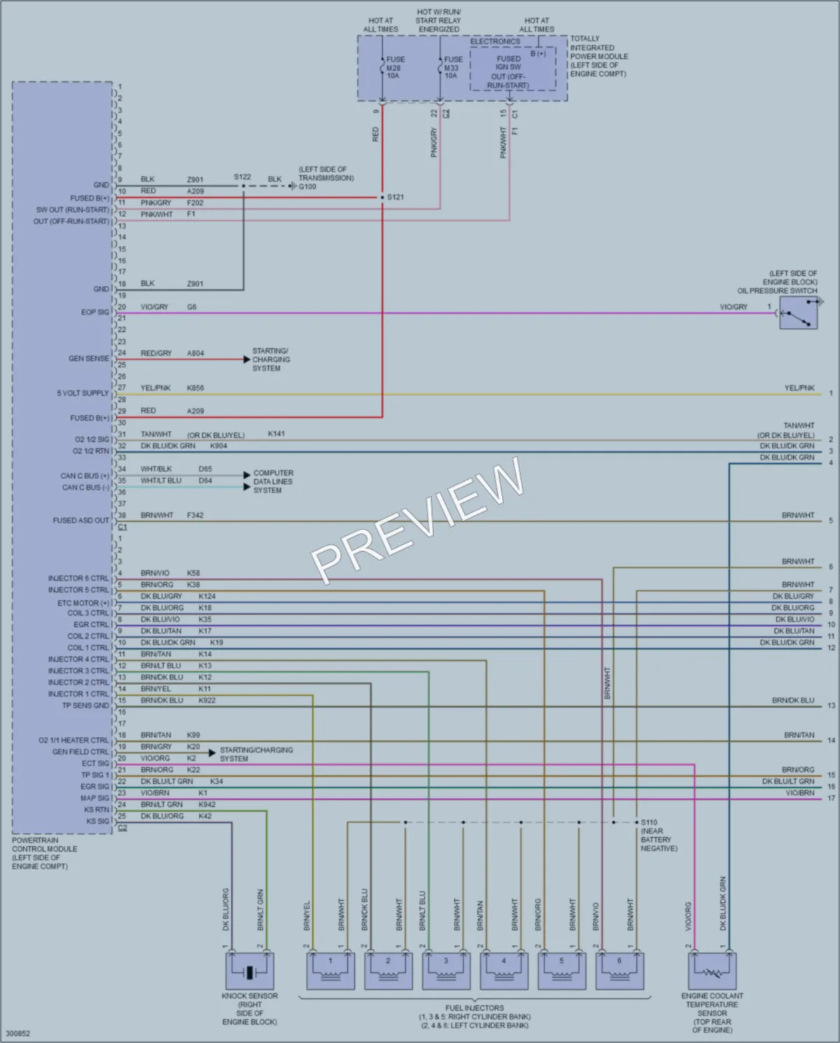 2010 Volkswagen Routan Engine Performance wiring diagram preview