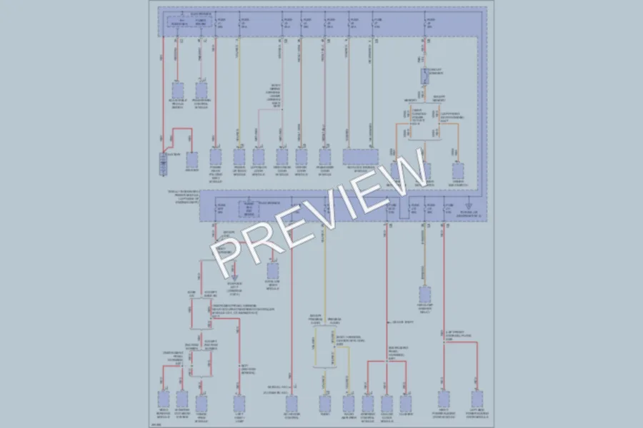 2010 Volkswagen Routan Power Distribution wiring diagram preview