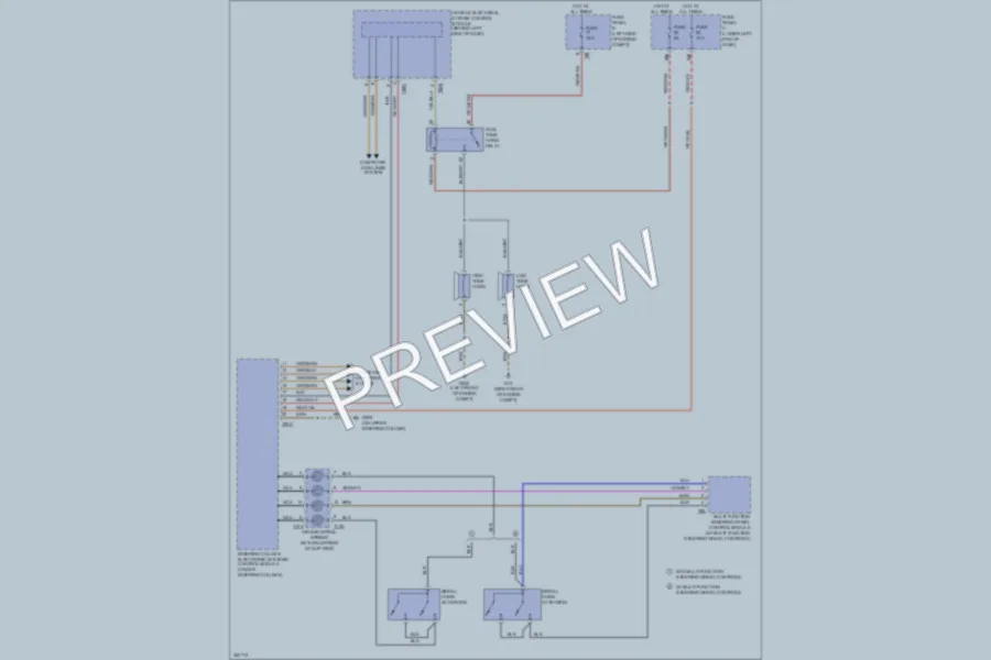2010 Volkswagen Tiguan Horn wiring diagram preview