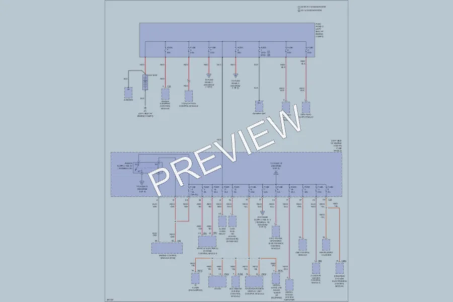 2010 Volkswagen Tiguan Power Distribution wiring diagram preview