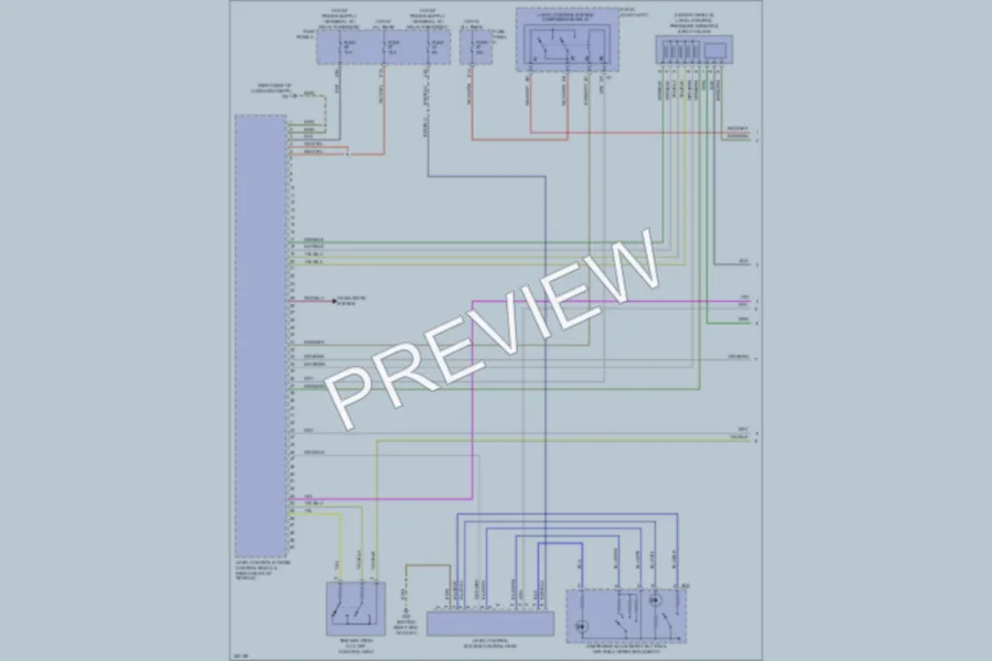 2010 Volkswagen Touareg Electronic Suspension wiring diagram preview