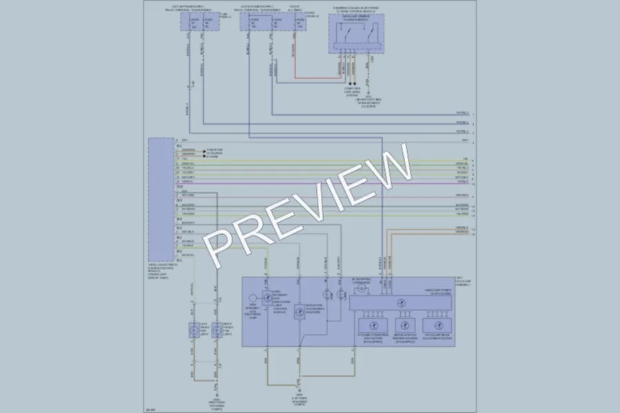 2010 Volkswagen Touareg Headlights wiring diagram preview