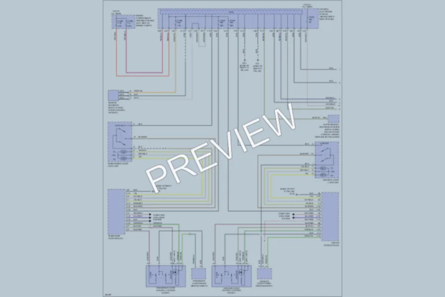 2010 Volvo C70 Power Door Locks wiring diagram preview