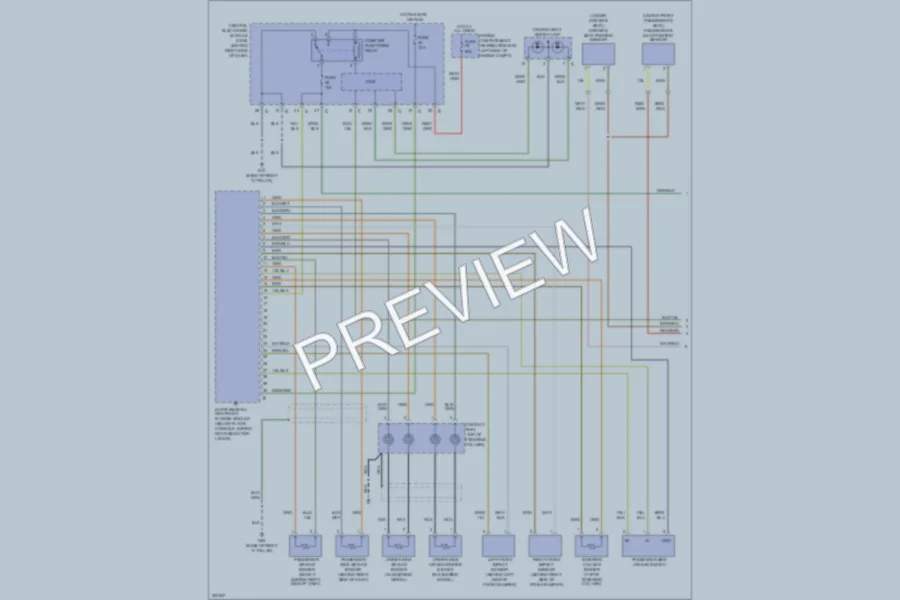 2010 Volvo S40 Supplemental Restraints wiring diagram preview