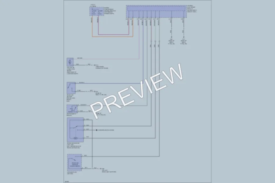 2010 Volvo S40 Trunk Tailgate Fuel Door wiring diagram preview