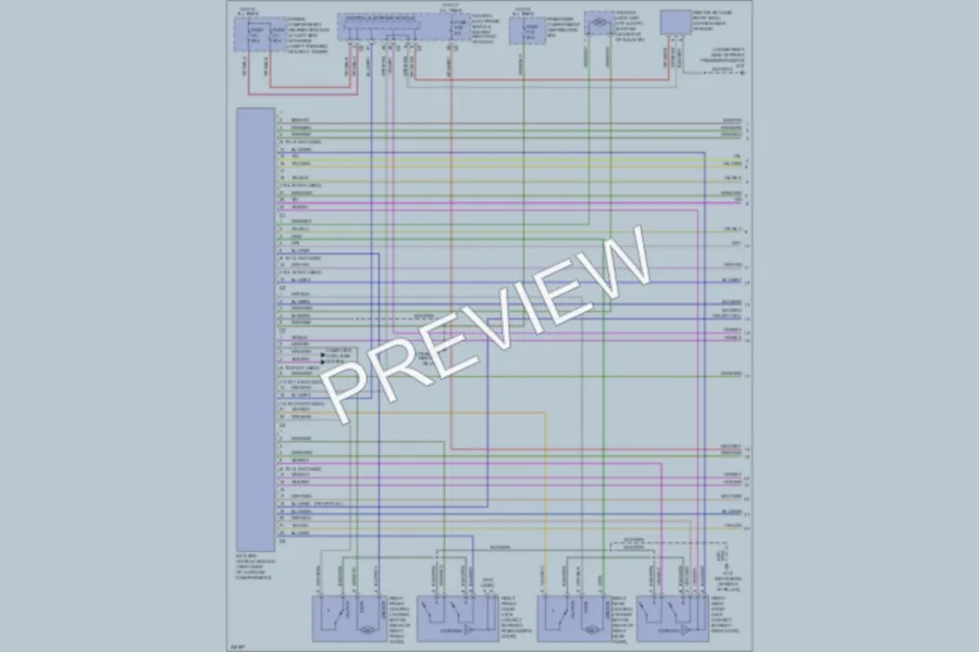 2010 Volvo S80 Power Door Locks wiring diagram preview