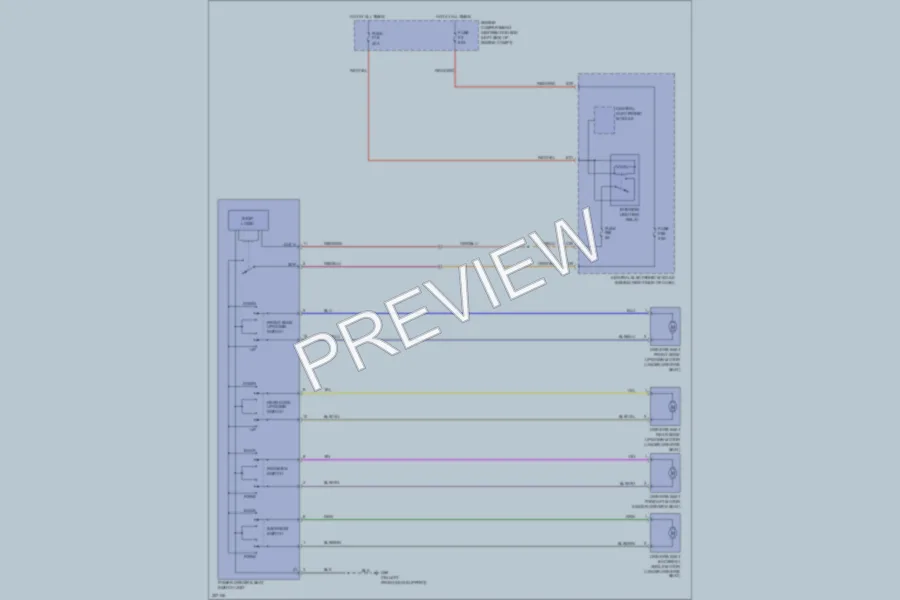 2010 Volvo V50 Power Seats wiring diagram preview