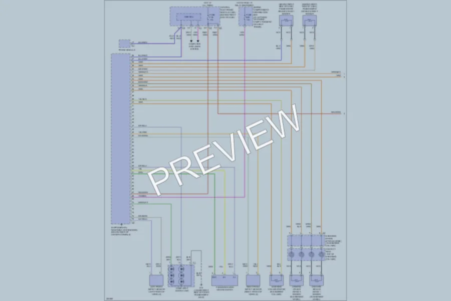 2010 Volvo V70 Supplemental Restraints wiring diagram preview