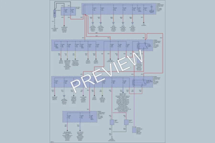 2010 Volvo XC60 Power Distribution wiring diagram preview
