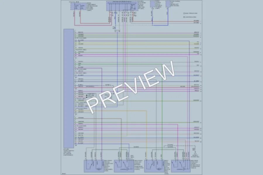 2010 Volvo XC60 Power Door Locks wiring diagram preview