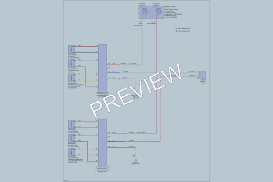 2010 Volvo XC60 Power Seats wiring diagram preview