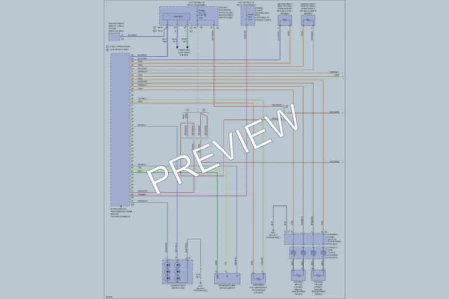 2010 Volvo XC60 Supplemental Restraints wiring diagram preview