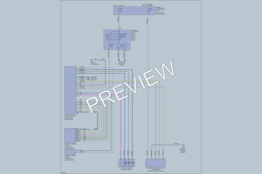 2010 Volvo XC60 Warning Systems wiring diagram preview