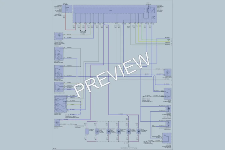 2010 Volvo XC70 Interior Lights wiring diagram preview
