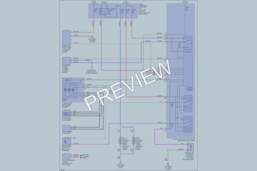 2010 Volvo XC70 Wiper Washer wiring diagram preview